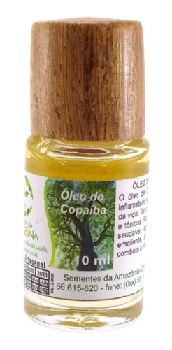 Óleo De Copaíba - Original Da Amazônia 100% Puro 10ml