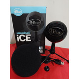 Micrófono Blue Snowball Ice Condensador Cardioide Negro