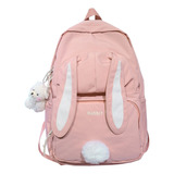 (paquete) Mochila Con Orejas De Conejo Para Niñas Adolescent