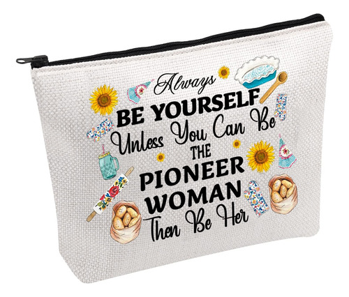 Pwhaoo Bolsa De Maquillaje Cosmética Pioneer Woman Be The Pi