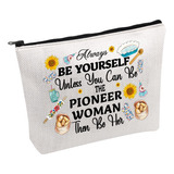 Pwhaoo Bolsa De Maquillaje Cosmética Pioneer Woman Be The Pi