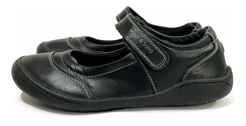 Zapato Escolar De Cuero Marca Maui&sons N*34 Negro Usado