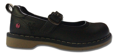Zapato Escolar Cuero Niña Bubble Gummers, 214-6189 Negro