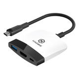 Adaptador Hub Dock Hdmi 4k Usb-c Usb 3.0 Nitendo Switch, Mac