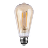 Foco Maxxi Edison Vintage Led 8w Bulbo Vidrio Ambar