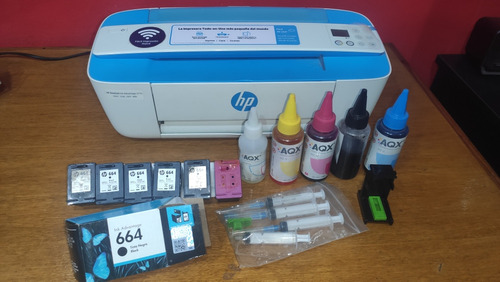 Impresora Hp 3775 + Cartuchos + Kit Recargas 