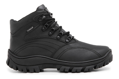 Bota Coturno Militar Tática Cano Médio Couro Schiareli 970