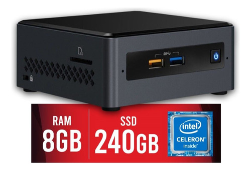 Mini Pc Intel Celeron J4005 8gb Ssd 240gb Intel Graphics 600