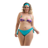 Biquíni Plus Size Levanta Bumbum Top Cortininha Sem Bojo