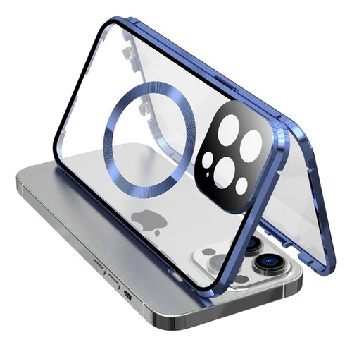 Case 360º Metalizada Pro Para iPhone 12 13 14 15 Pro Pro Max