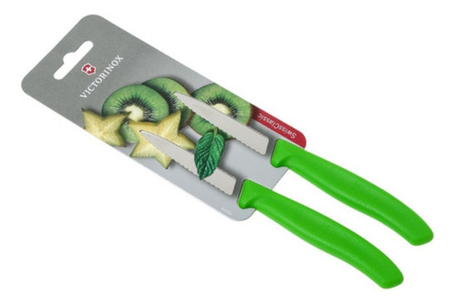 Cuchillos Verdura Dentado Verde Victorinox 6.7636.l114b