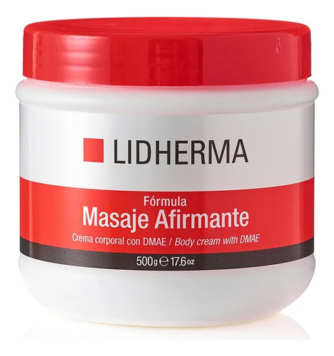 Crema Tensora Y Afirmante Corporal Con Dmae X 500 Lidherma Tipo De Envase Pote Tipos De Piel Todo Tipo