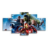 Quadro Decorativo Grande Filme Marvel Vingadores Para Quarto