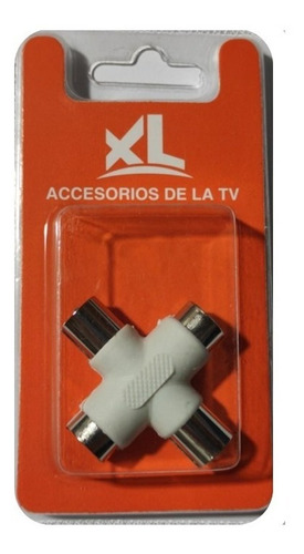 Conector Coaxial Accesorio Tv Antena 3 Vías / Chilehogar