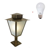 2x Lustre Balizador Jardim Colonial P1 Ouro V