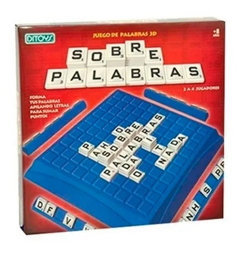 Juego De Mesa Sobre Palabras 3d Crucigrama Ditoys