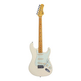 Guitarra Elétrica Tagima Tw Series Tg-530 Stratocaster De  Tília Vintage White Com Diapasão De Bordo