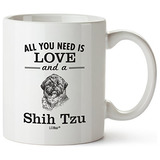 Taza Regalo Mam Shih Tzu Navidad Mujer Hombre Decoracin Caf