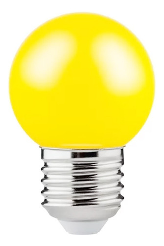 Lámpara Gota Led Amarillo 2w E27 Guirnalda Color Pack X 5