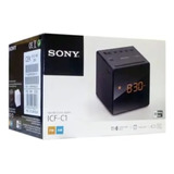 Sony Radio Am Fm Icf-c1 Electrica- Despertador-color Negro