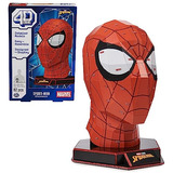 4d Build, Marvel Spider-man 3d Puzzle Model Kit Con Soporte 