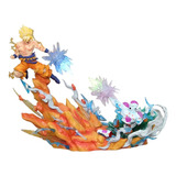 Figura De Accion Goku Ss1 Pelea Frezeer  Dragon Ball Z 21cm