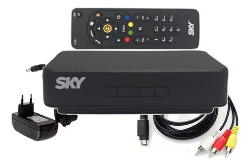 Receptor Sd Sky Pre Pago + 12 Meses De Canais Abertos