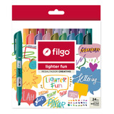 Set 24 Destacadores Lighter Fun Filgo