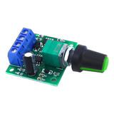 Controlador De Velocidade Pwm Motor Placa 2a 1.8 - 12v Verde