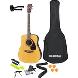 Kit Guitarra Acústica Yamaha F310 Natural + Estuche Afinador