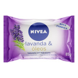 Sabão Em Barra Nivea Hidratante Lavanda & Óleos De 85 G