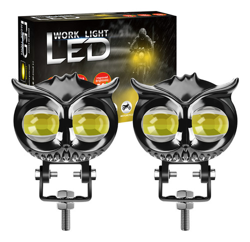 Par De Luces Led Búho Faros Auxiliares Para Auto/moto