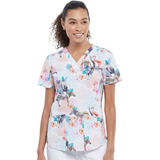 Top De Uniform Clínico Cherokee Mujer Mi Corazon Ck652 Haih 