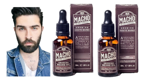 X2 Tonico Macho Beard Aceite Crecimiento Tratamiento Barba 