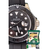 Relógio Rolex Yach-master Preto Prata 44 Base Eta 2840 Caixa