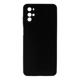 Capa Capinha Silicone Aveludada Preta P/ Motorola Moto G22