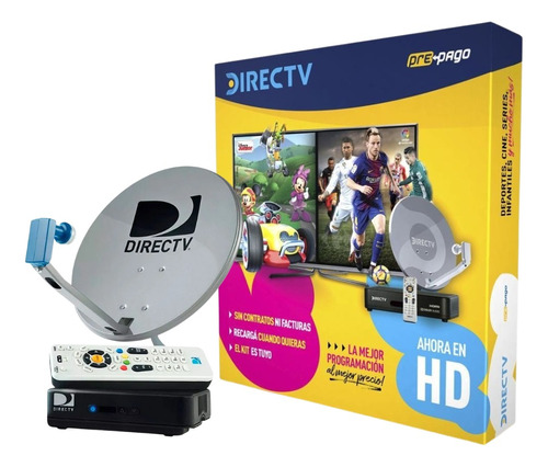 Antena Directv Kit Prepago Autoinstalable Hd Antena 60 Cm.