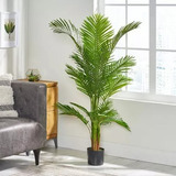 Palmeira Artificial Grande Planta Decoração Árvore Com 1.50m