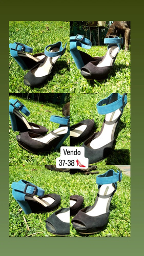 Zapatos Forever 21 - Azul Y Negro