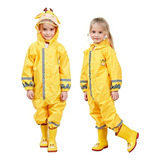 Mono Impermeable De Una Pieza Para Niños, Multicolor.