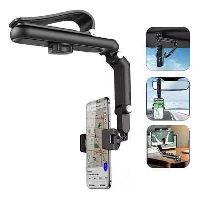 Soporte Teléfono Porta Celular 360° Carro Brazo Ajustable | MercadoLibre