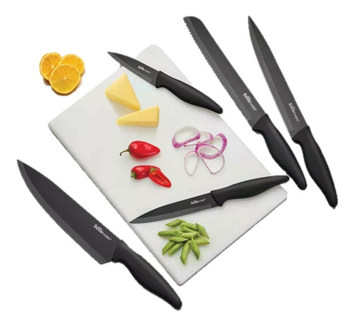 Incluye 5! Cuchillos De Cocina Acero Inoxidable