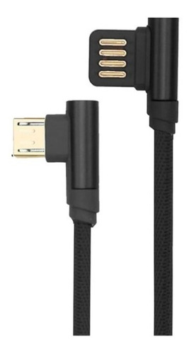 Cable De Carga Y Datos Micro Usb Curvo V8 Diversos Modelos