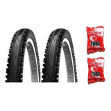 Par Pneu Bicicleta Kenda Misto Mtb Aro 26 X 1.95 + 2 Camaras