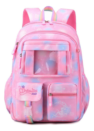 Mochila Infantil Meninas Bolsa Escolar De Costas Colorida