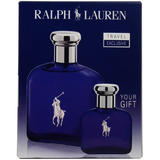 Ralph Lauren Polo Blue 2 Piece Gift Set For Men, (4.2 Ounce
