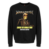 Buzo Estampado Diseños Megadeth Crush The World Tour Arg