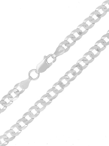 Correntinha Masculina Prata 925 Grumet 60 Cm + Pulseira