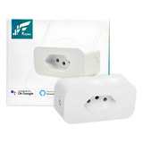 Tomada Wireless Medidor Consumo Alexa Siri 16a Bivolt Cor Branco