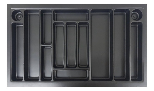 Cubiertero Linea Premium Negro Plastico Soft Touch 82x48
